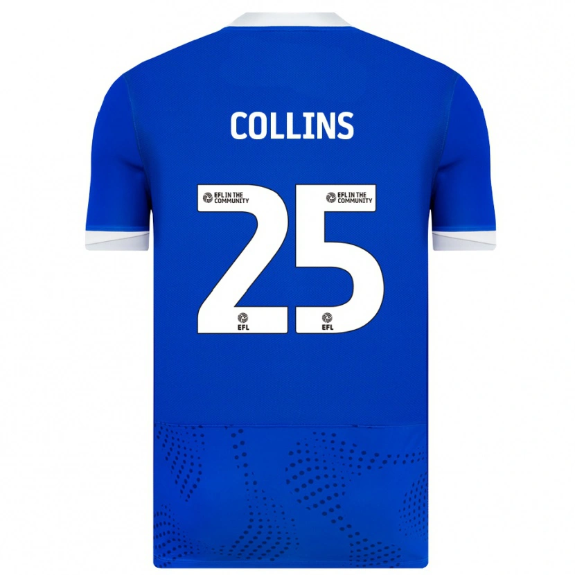 Danxen Män Izzy Collins #25 Blå Vit Hemmatröja Matchtröjor 2025/26 Tröjor T-Tröja