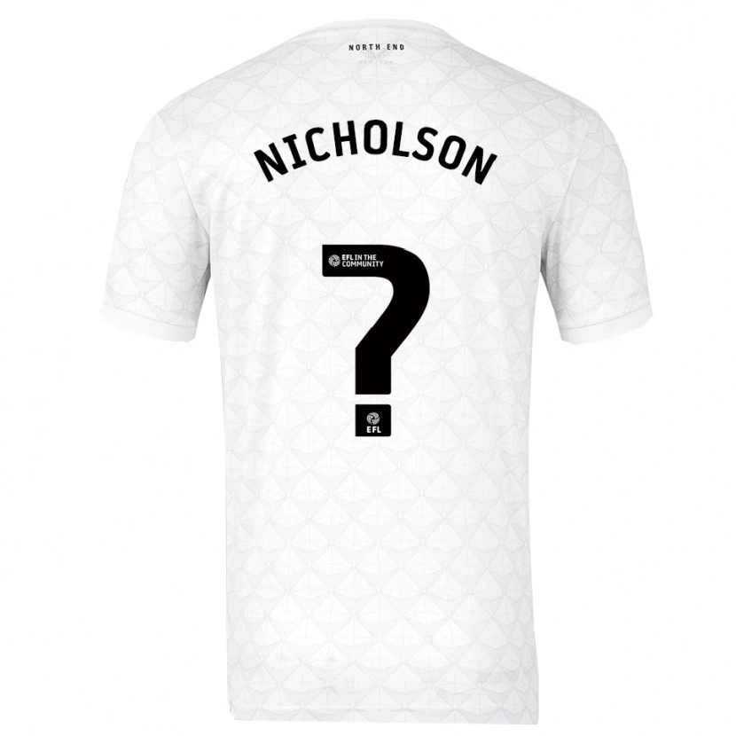 Danxen Män Joseph Nicholson #0 Vit Röd Hemmatröja Matchtröjor 2025/26 Tröjor T-Tröja