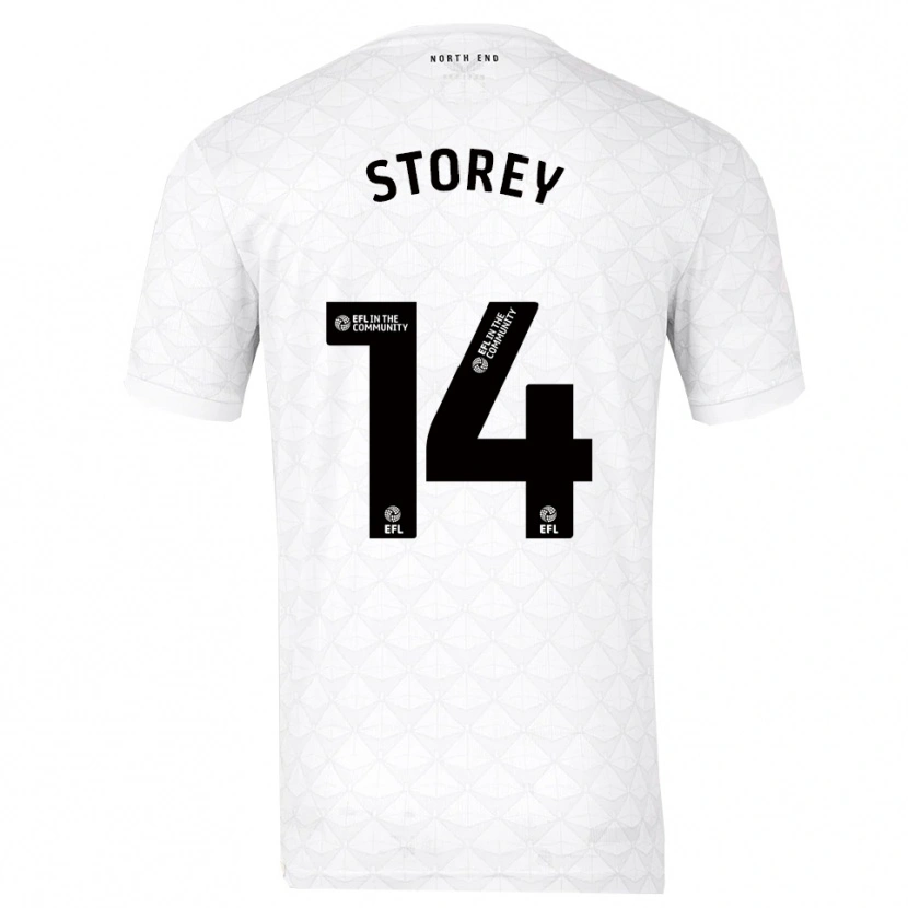 Danxen Män Jordan Storey #14 Vit Röd Hemmatröja Matchtröjor 2025/26 Tröjor T-Tröja