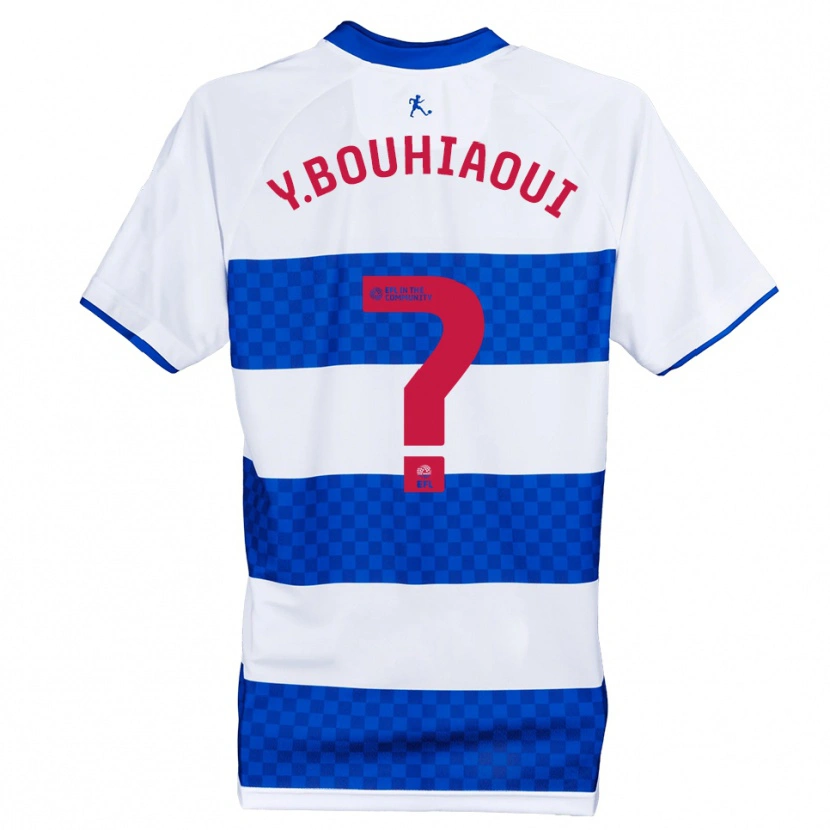 Danxen Män Youssef Bouhiaoui #0 Blå Vit Hemmatröja Matchtröjor 2025/26 Tröjor T-Tröja