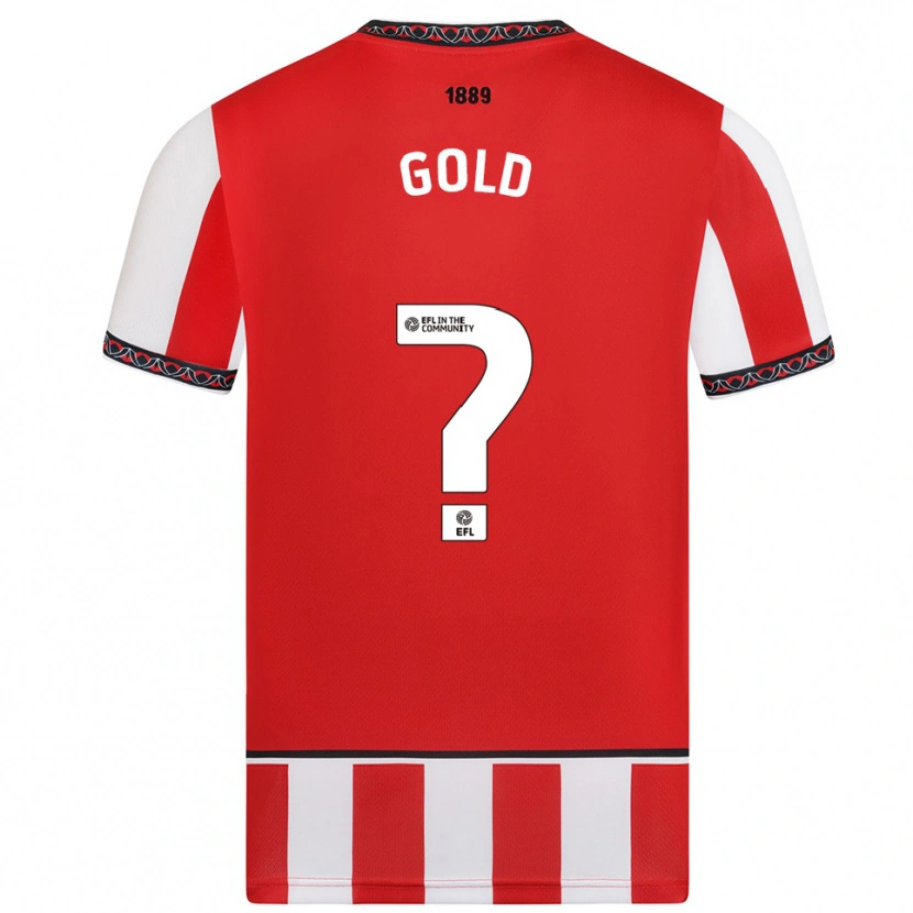 Danxen Män Ethan Gold #0 Röd Vit Hemmatröja Matchtröjor 2025/26 Tröjor T-Tröja