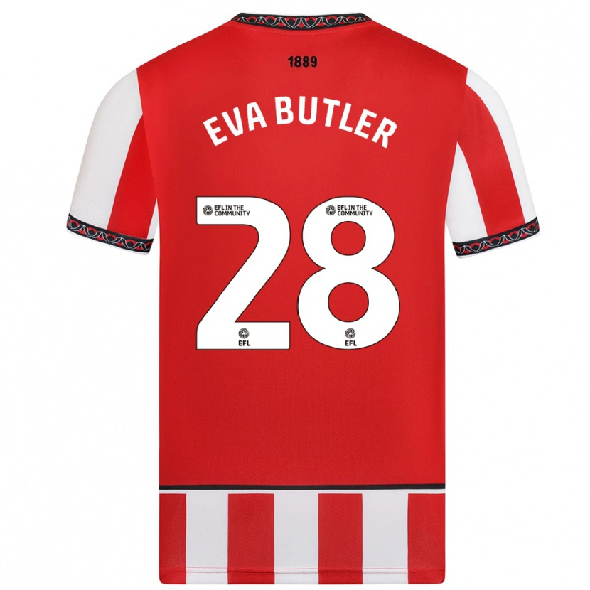 Danxen Män Eva Butler #28 Röd Vit Hemmatröja Matchtröjor 2025/26 Tröjor T-Tröja