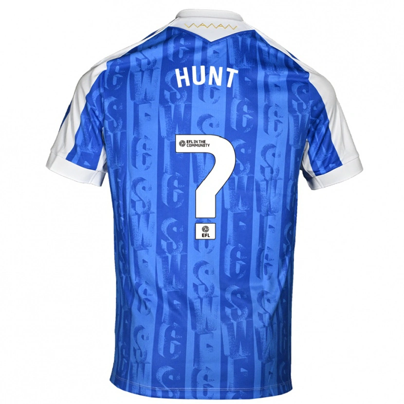 Danxen Män Finley Hunt #0 Blå Vit Hemmatröja Matchtröjor 2025/26 Tröjor T-Tröja