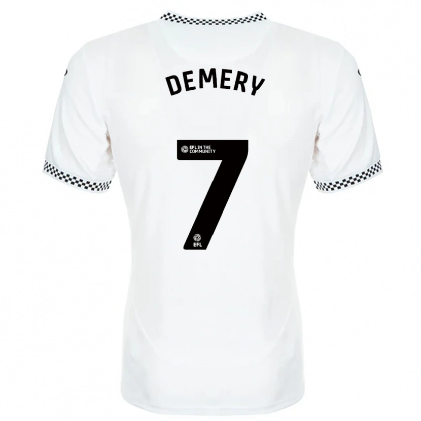 Danxen Män Caleb Demery #7 Vit Orange Hemmatröja Matchtröjor 2025/26 Tröjor T-Tröja