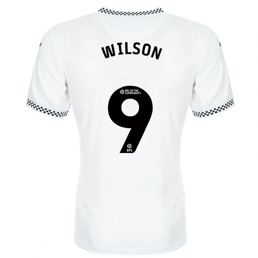 Danxen Män Kyrell Wilson #9 Vit Orange Hemmatröja Matchtröjor 2025/26 Tröjor T-Tröja