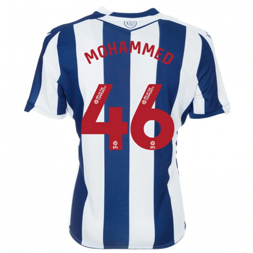 Danxen Män Jamal Mohammed #46 Marin Vit Hemmatröja Matchtröjor 2025/26 Tröjor T-Tröja