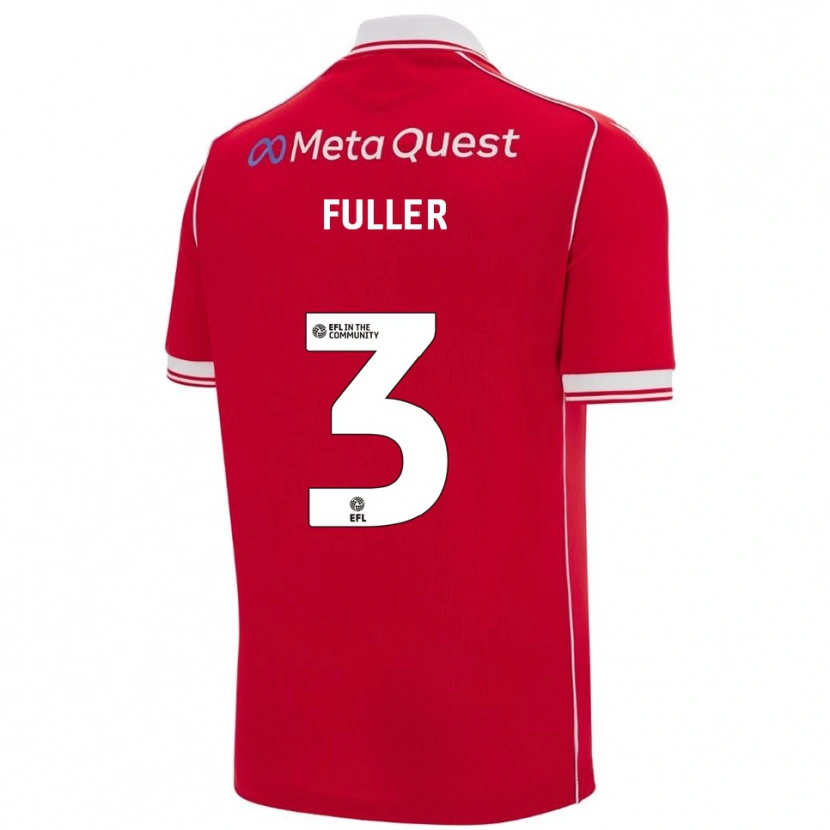 Danxen Män Olivia Fuller #3 Röd Vit Hemmatröja Matchtröjor 2025/26 Tröjor T-Tröja