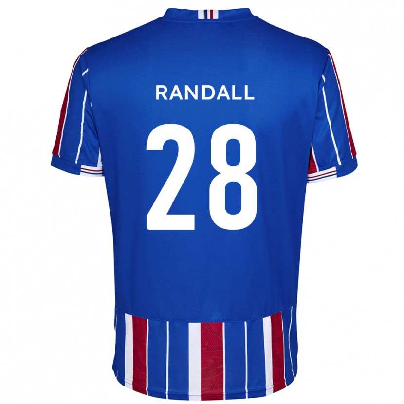 Danxen Män Thomas Randall #28 Blå Röd Vit Hemmatröja Matchtröjor 2025/26 Tröjor T-Tröja