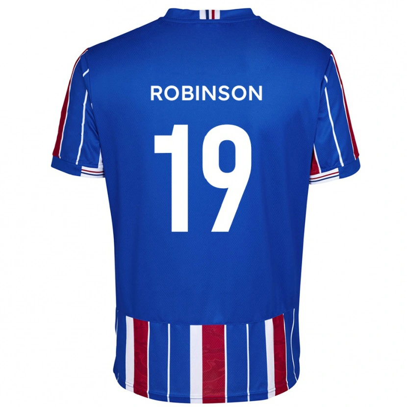 Danxen Män Jack Robinson #19 Blå Röd Vit Hemmatröja Matchtröjor 2025/26 Tröjor T-Tröja