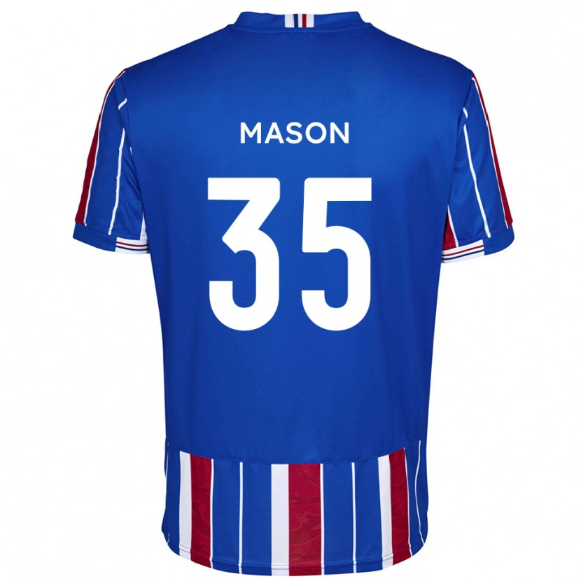 Danxen Män Seb Mason #35 Blå Röd Vit Hemmatröja Matchtröjor 2025/26 Tröjor T-Tröja
