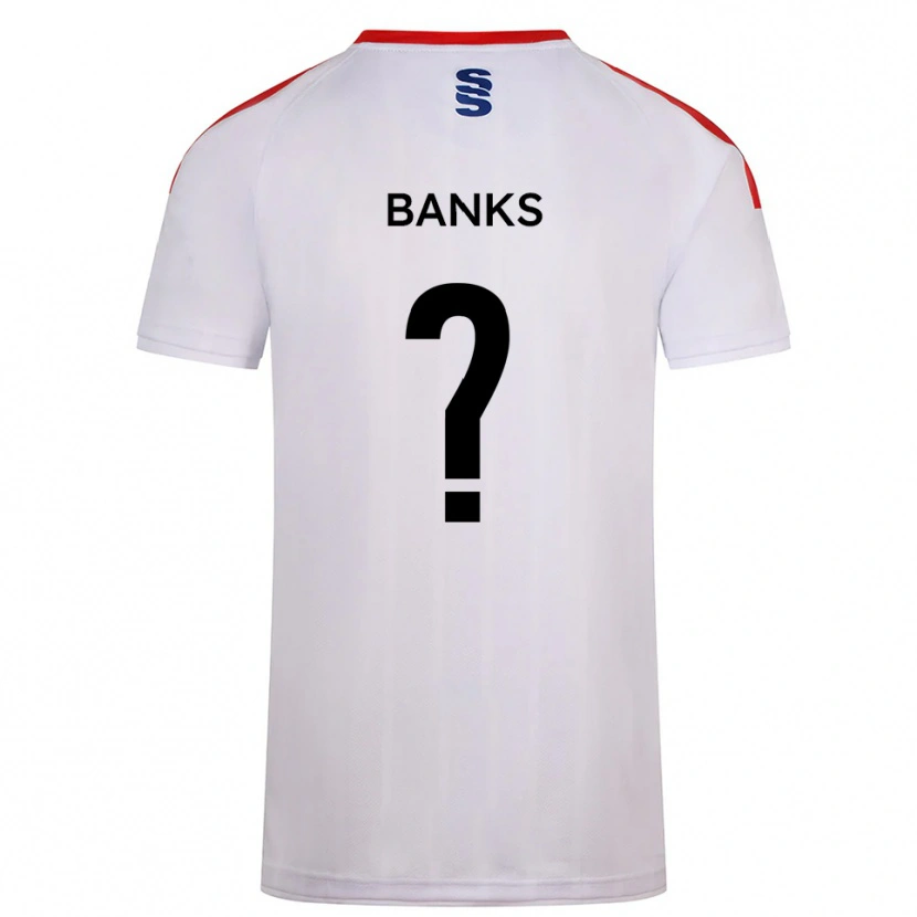 Danxen Män Maddox Banks #0 Vit Marin Hemmatröja Matchtröjor 2025/26 Tröjor T-Tröja
