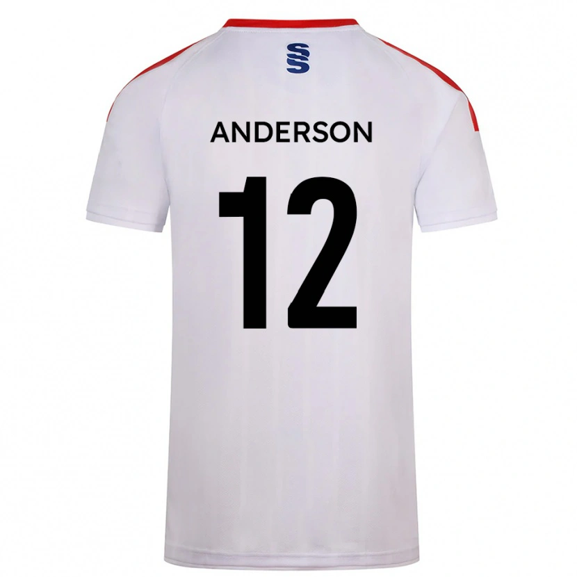 Danxen Män Zea Anderson #12 Vit Marin Hemmatröja Matchtröjor 2025/26 Tröjor T-Tröja