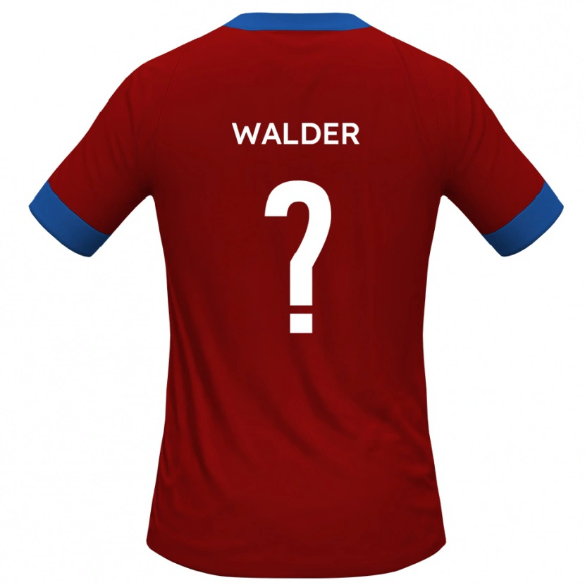 Danxen Män Alex Walder #0 Rött Blått Hemmatröja Matchtröjor 2025/26 Tröjor T-Tröja