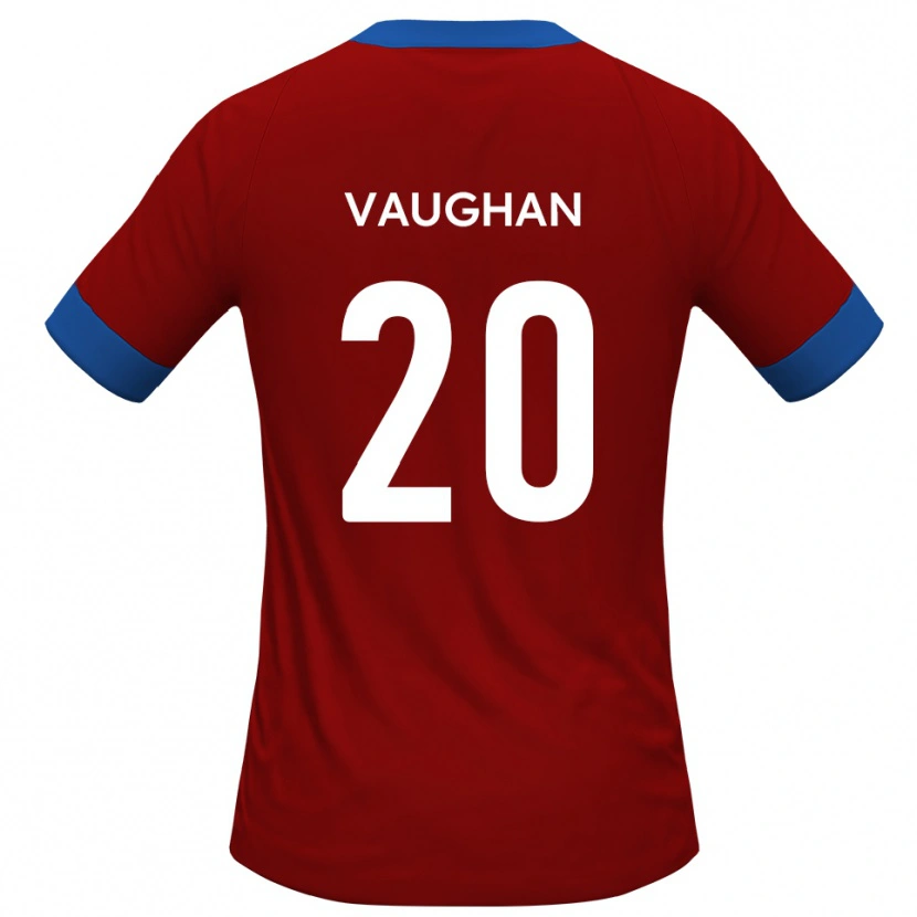 Danxen Män Haydon Vaughan #20 Rött Blått Hemmatröja Matchtröjor 2025/26 Tröjor T-Tröja