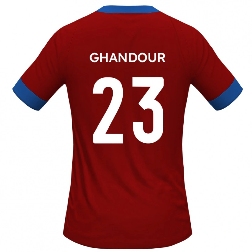 Danxen Män Hady Ghandour #23 Rött Blått Hemmatröja Matchtröjor 2025/26 Tröjor T-Tröja