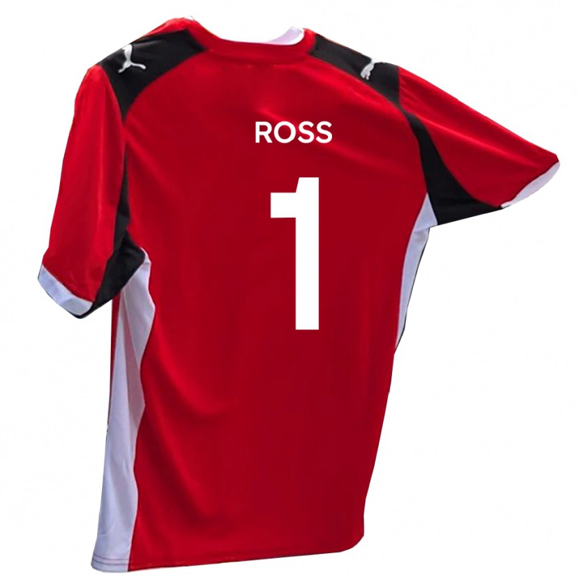 Danxen Män Ethan Ross #1 Röd Vit Hemmatröja Matchtröjor 2025/26 Tröjor T-Tröja