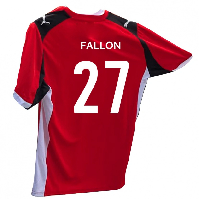 Danxen Män Louie Fallon #27 Röd Vit Hemmatröja Matchtröjor 2025/26 Tröjor T-Tröja