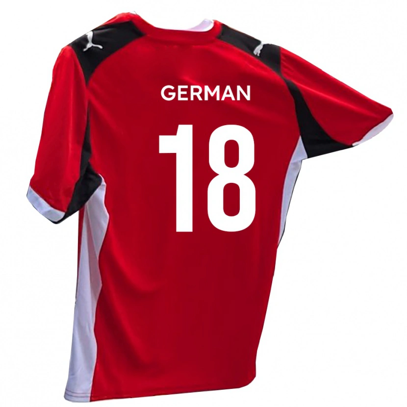 Danxen Män Owen German #18 Röd Vit Hemmatröja Matchtröjor 2025/26 Tröjor T-Tröja