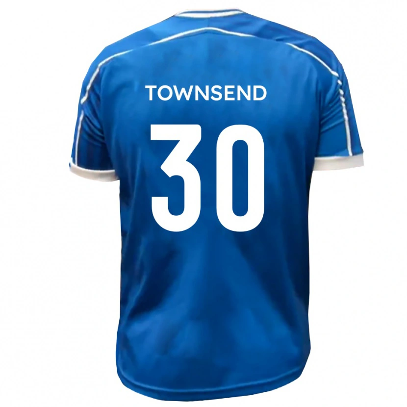 Danxen Män Nick Townsend #30 Blå Vit Hemmatröja Matchtröjor 2025/26 Tröjor T-Tröja