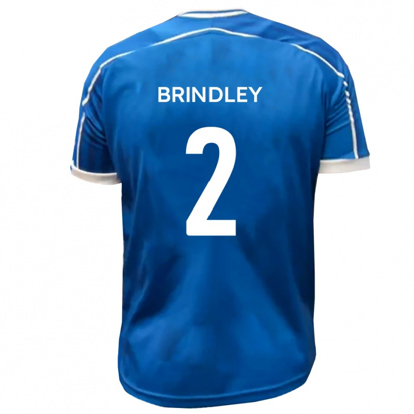 Danxen Män Richard Brindley #2 Blå Vit Hemmatröja Matchtröjor 2025/26 Tröjor T-Tröja