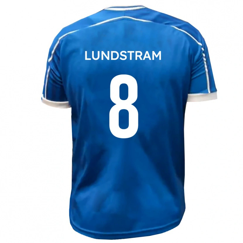Danxen Män Josh Lundstram #8 Blå Vit Hemmatröja Matchtröjor 2025/26 Tröjor T-Tröja
