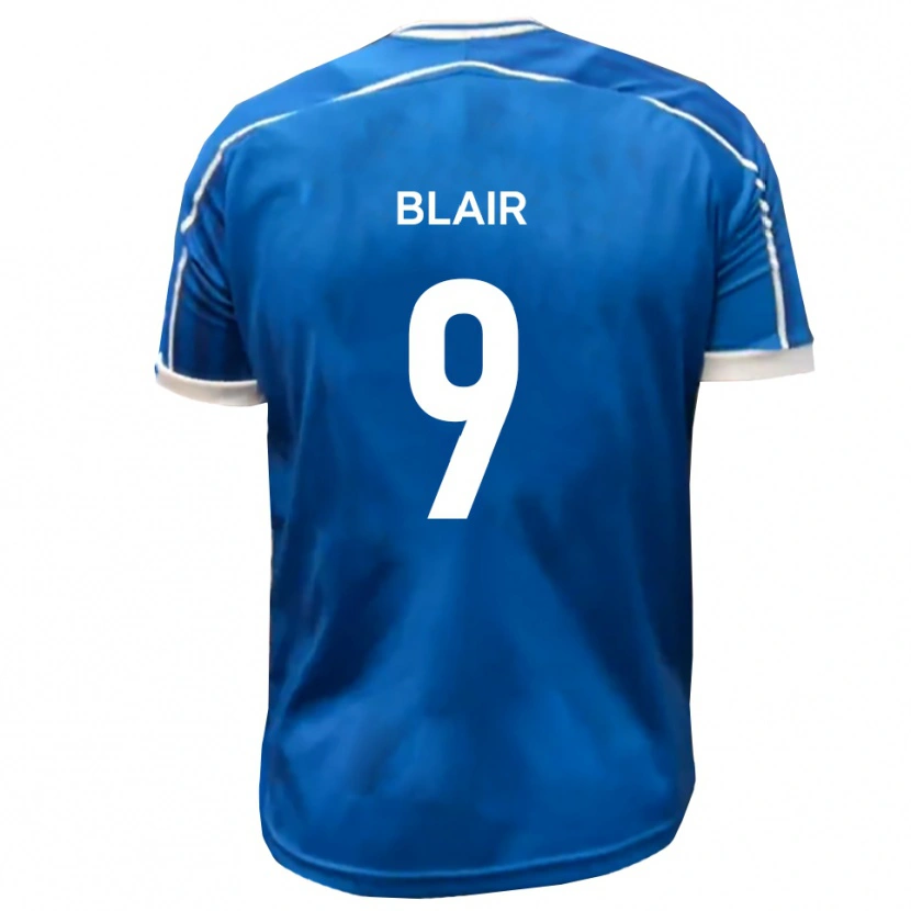 Danxen Män Aaron Blair #9 Blå Vit Hemmatröja Matchtröjor 2025/26 Tröjor T-Tröja