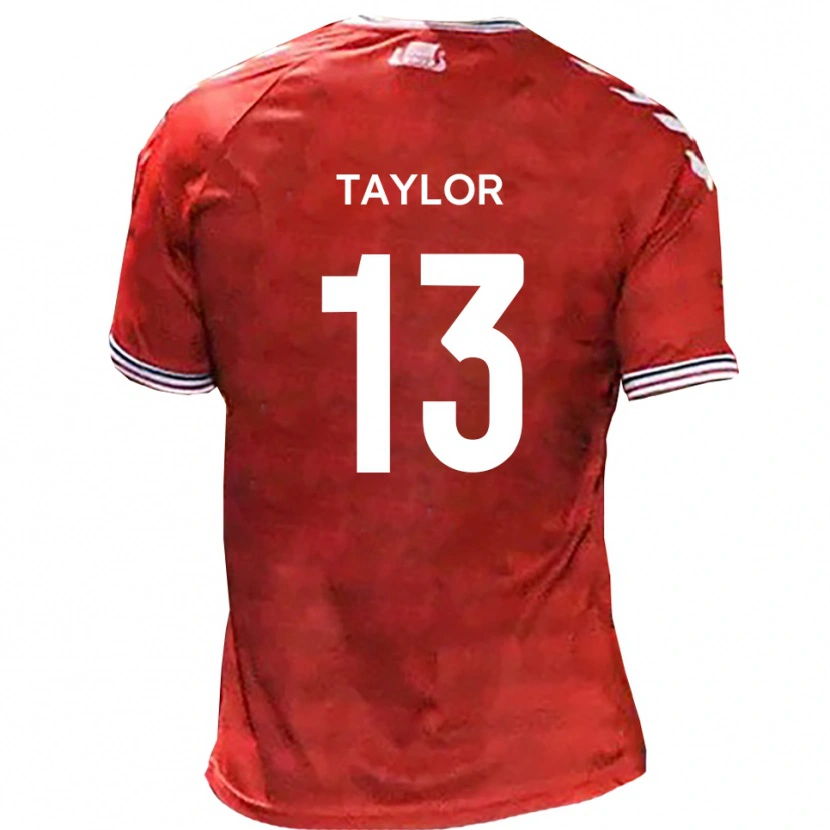Danxen Män Sam Taylor #13 Röd Vit Hemmatröja Matchtröjor 2025/26 Tröjor T-Tröja