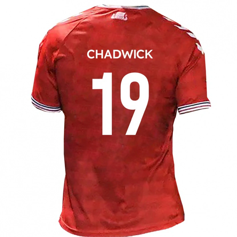 Danxen Män Billy Chadwick #19 Röd Vit Hemmatröja Matchtröjor 2025/26 Tröjor T-Tröja
