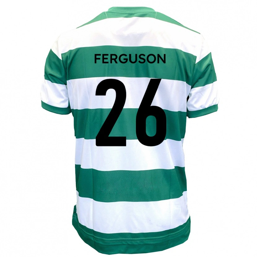 Danxen Män Kyle Ferguson #26 Grön Vit Hemmatröja Matchtröjor 2025/26 Tröjor T-Tröja