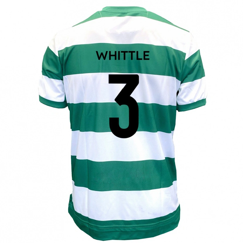 Danxen Män Alex Whittle #3 Grön Vit Hemmatröja Matchtröjor 2025/26 Tröjor T-Tröja