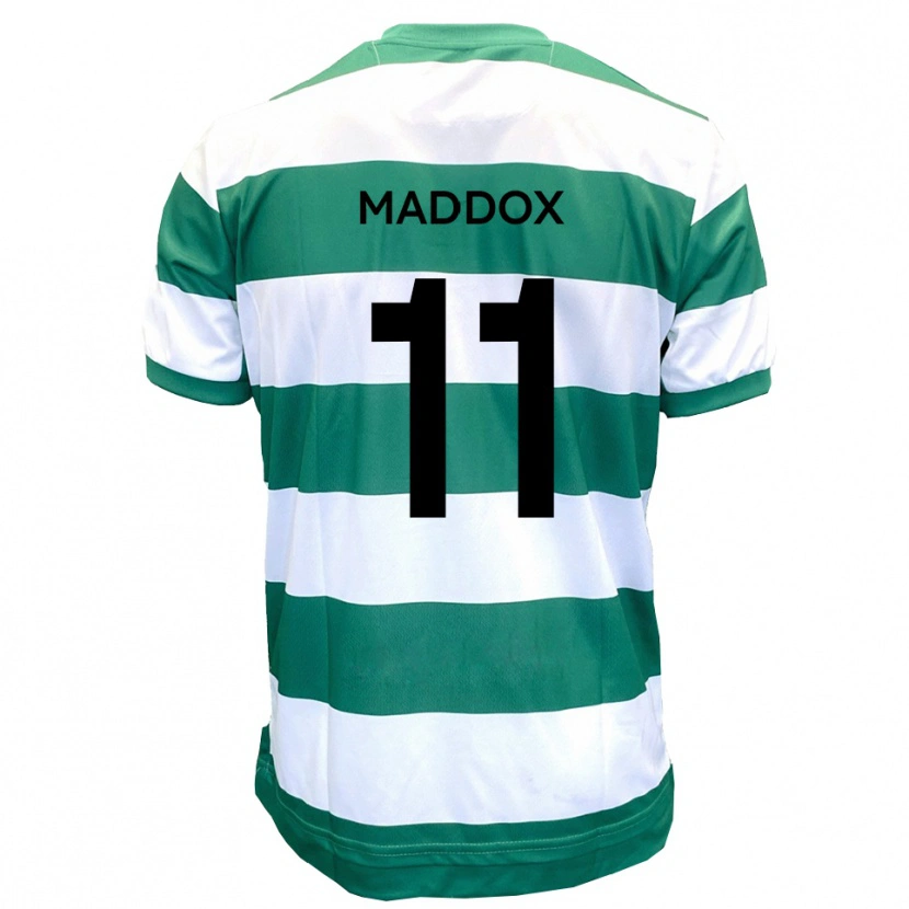 Danxen Män Jacob Maddox #11 Grön Vit Hemmatröja Matchtröjor 2025/26 Tröjor T-Tröja