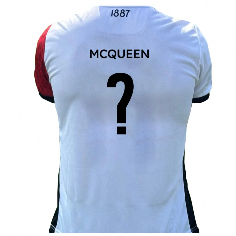Danxen Män Cameron Mcqueen #0 Röd Vit Hemmatröja Matchtröjor 2025/26 Tröjor T-Tröja