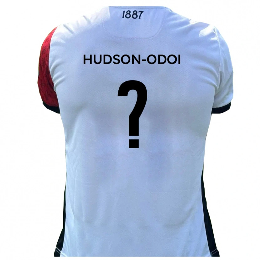 Danxen Män Jayden Hudson-Odoi #0 Röd Vit Hemmatröja Matchtröjor 2025/26 Tröjor T-Tröja