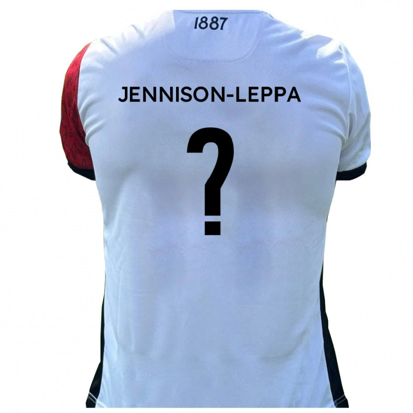 Danxen Män Joel Jennison-Leppa #0 Röd Vit Hemmatröja Matchtröjor 2025/26 Tröjor T-Tröja