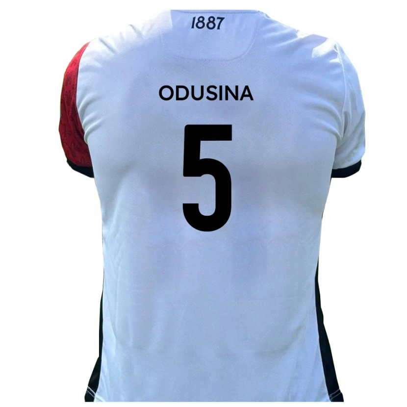 Danxen Män Timi Odusina #5 Röd Vit Hemmatröja Matchtröjor 2025/26 Tröjor T-Tröja