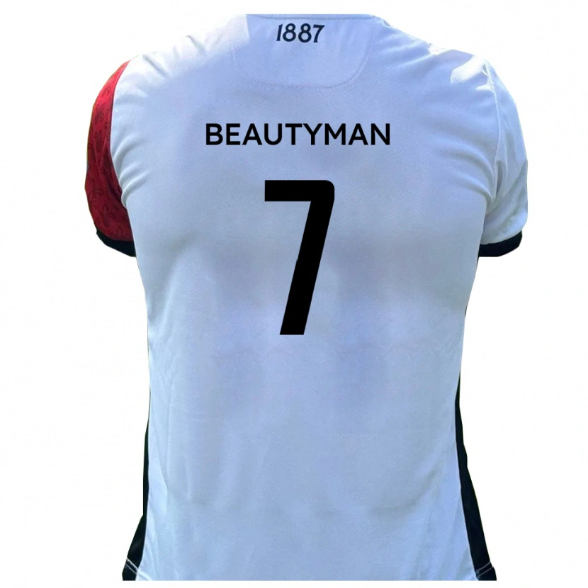Danxen Män Harry Beautyman #7 Röd Vit Hemmatröja Matchtröjor 2025/26 Tröjor T-Tröja