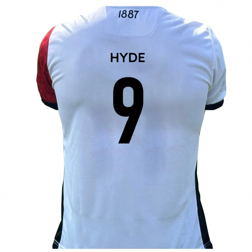 Danxen Män Jake Hyde #9 Röd Vit Hemmatröja Matchtröjor 2025/26 Tröjor T-Tröja
