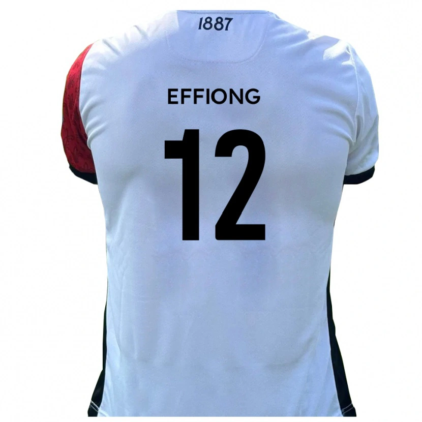 Danxen Män Inih Effiong #12 Röd Vit Hemmatröja Matchtröjor 2025/26 Tröjor T-Tröja