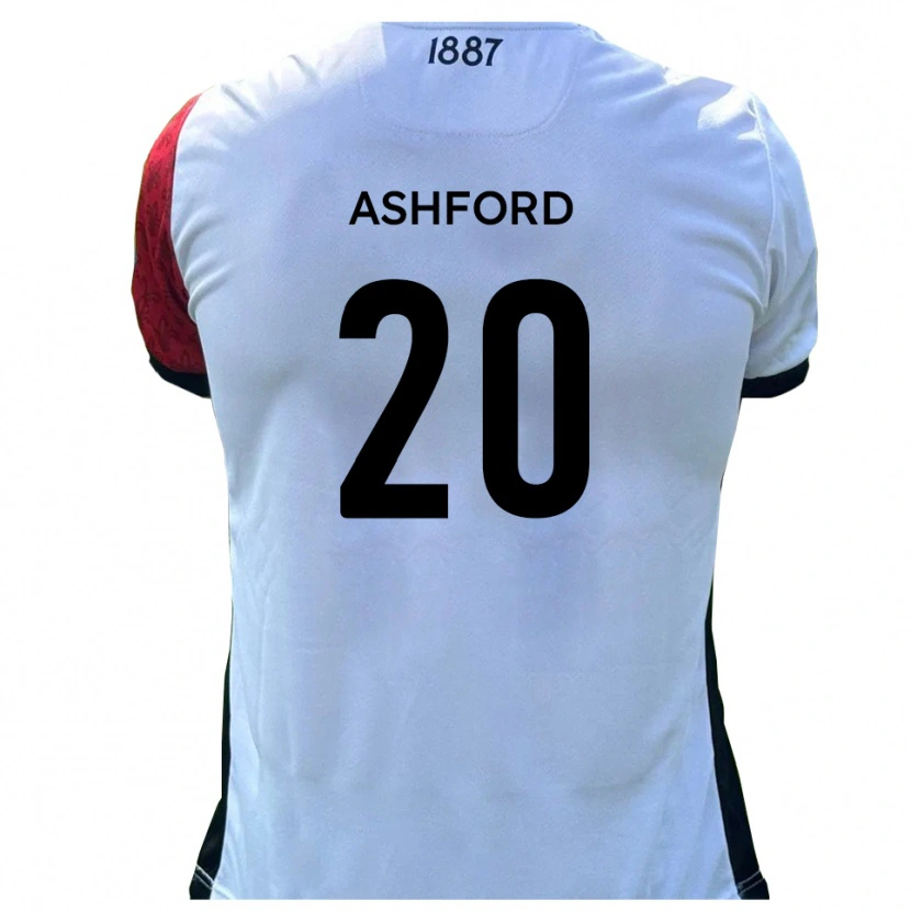 Danxen Män Sam Ashford #20 Röd Vit Hemmatröja Matchtröjor 2025/26 Tröjor T-Tröja