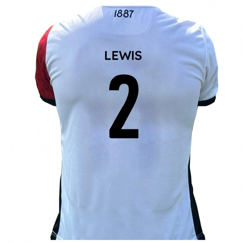 Danxen Män Jack Lewis #2 Röd Vit Hemmatröja Matchtröjor 2025/26 Tröjor T-Tröja