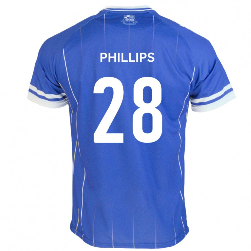 Danxen Män Declan Phillips #28 Kungligt Blått Hemmatröja Matchtröjor 2025/26 Tröjor T-Tröja