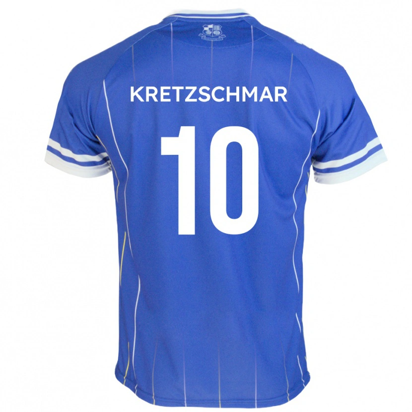 Danxen Män Max Kretzschmar #10 Kungligt Blått Hemmatröja Matchtröjor 2025/26 Tröjor T-Tröja