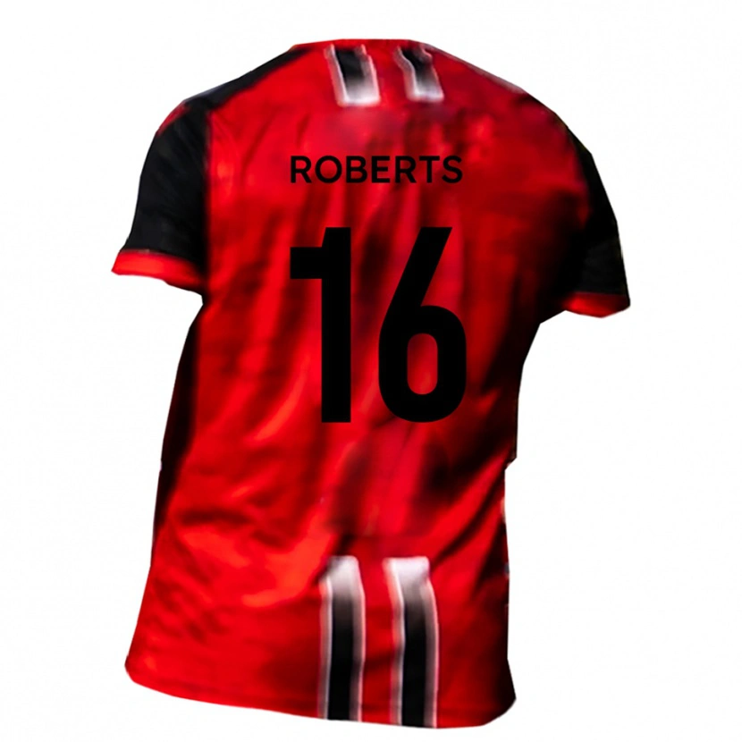 Danxen Män Tyler Roberts #16 Röd Svart Hemmatröja Matchtröjor 2025/26 Tröjor T-Tröja