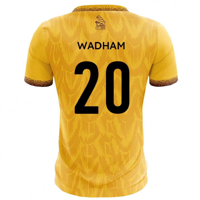 Danxen Män Jack Wadham #20 Gult Brunt Hemmatröja Matchtröjor 2025/26 Tröjor T-Tröja
