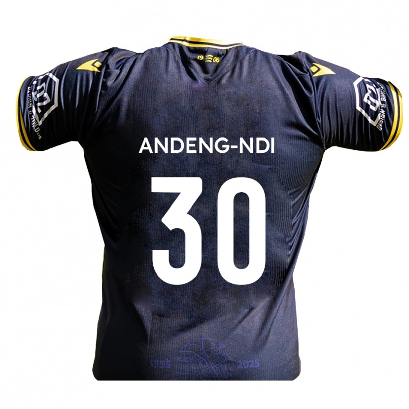 Danxen Män Collin Andeng-Ndi #30 Marin Gul Hemmatröja Matchtröjor 2025/26 Tröjor T-Tröja