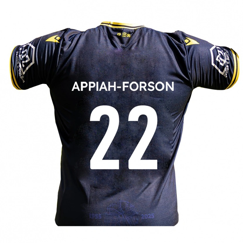 Danxen Män Keenan Appiah-Forson #22 Marin Gul Hemmatröja Matchtröjor 2025/26 Tröjor T-Tröja