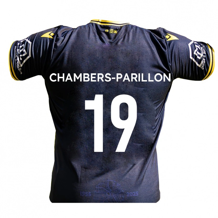 Danxen Män Leon Chambers-Parillon #19 Marin Gul Hemmatröja Matchtröjor 2025/26 Tröjor T-Tröja