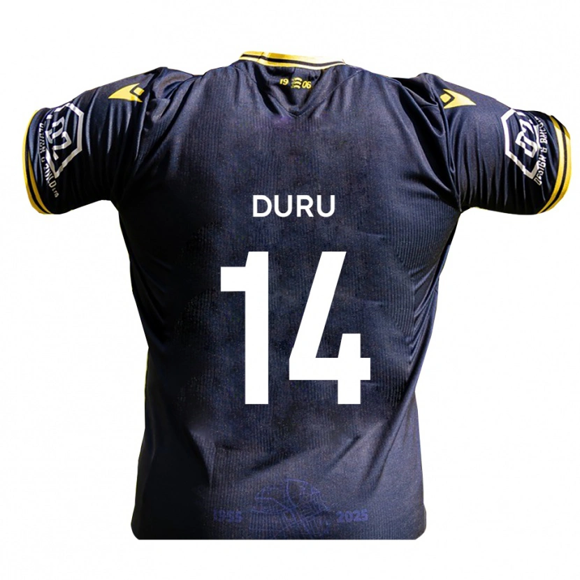 Danxen Män Chinedu Duru #14 Marin Gul Hemmatröja Matchtröjor 2025/26 Tröjor T-Tröja