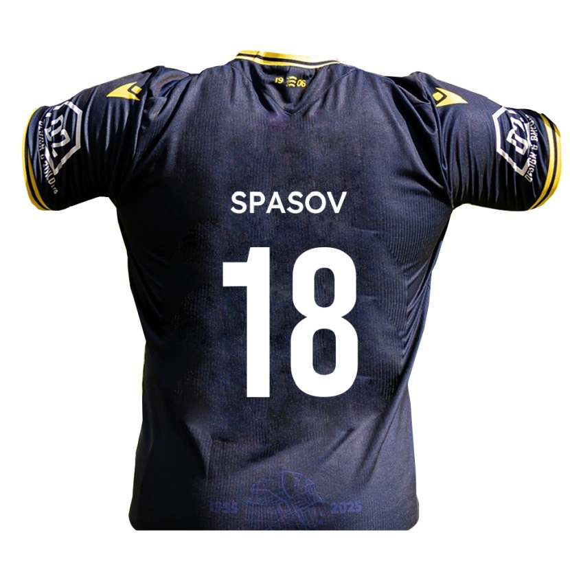 Danxen Män Slavi Spasov #18 Marin Gul Hemmatröja Matchtröjor 2025/26 Tröjor T-Tröja