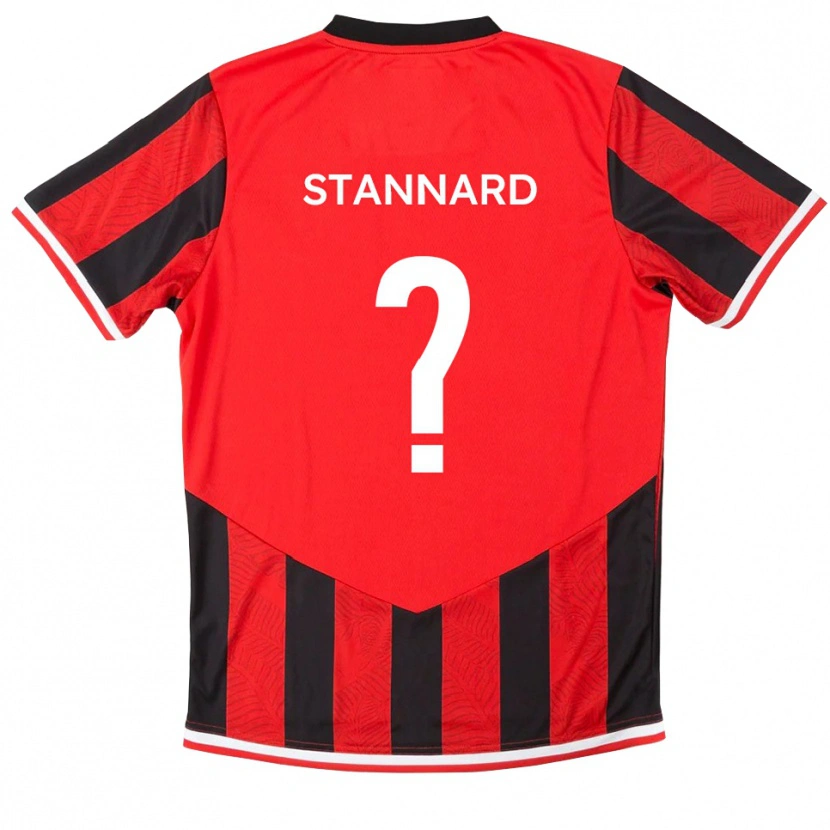 Danxen Män Anya Stannard #0 Röd Svart Hemmatröja Matchtröjor 2025/26 Tröjor T-Tröja